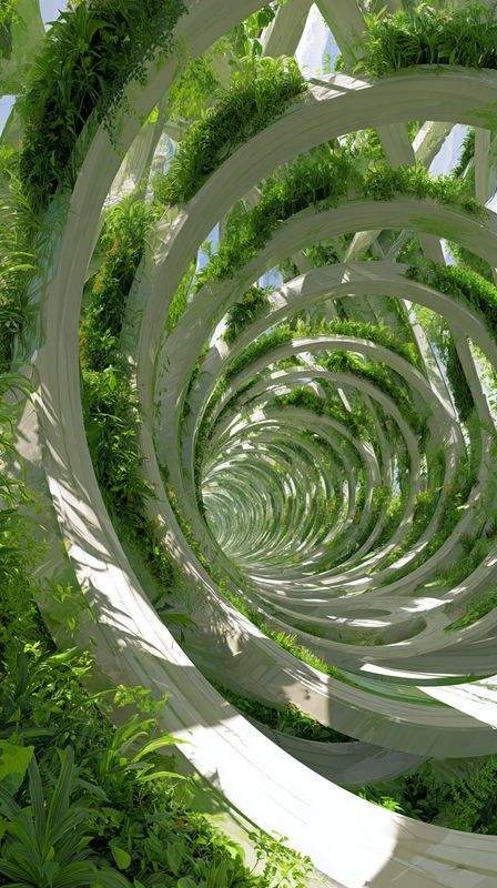eco-futuristic view